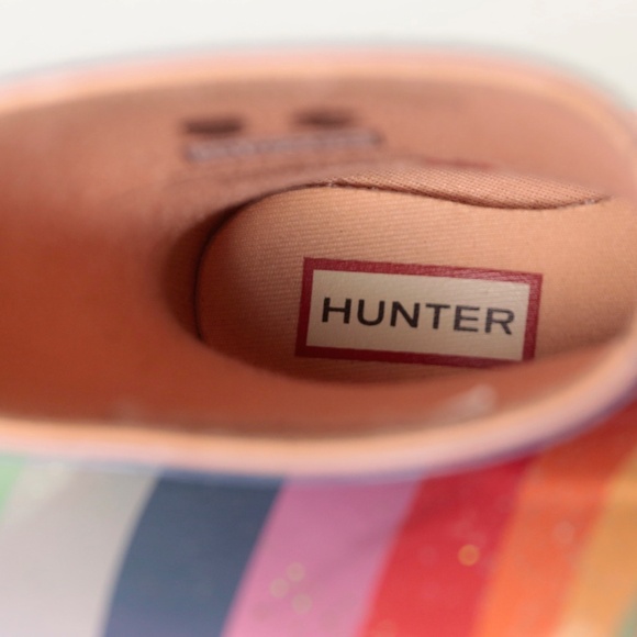 Hunter Kids Rainbow Glitter Rain Boots Toddler/Kids Unisex Size UK 8 / US 9B 10G - Picture 6 of 10